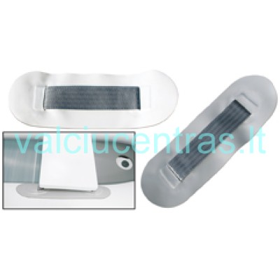 Adhesive bench mounting bracket